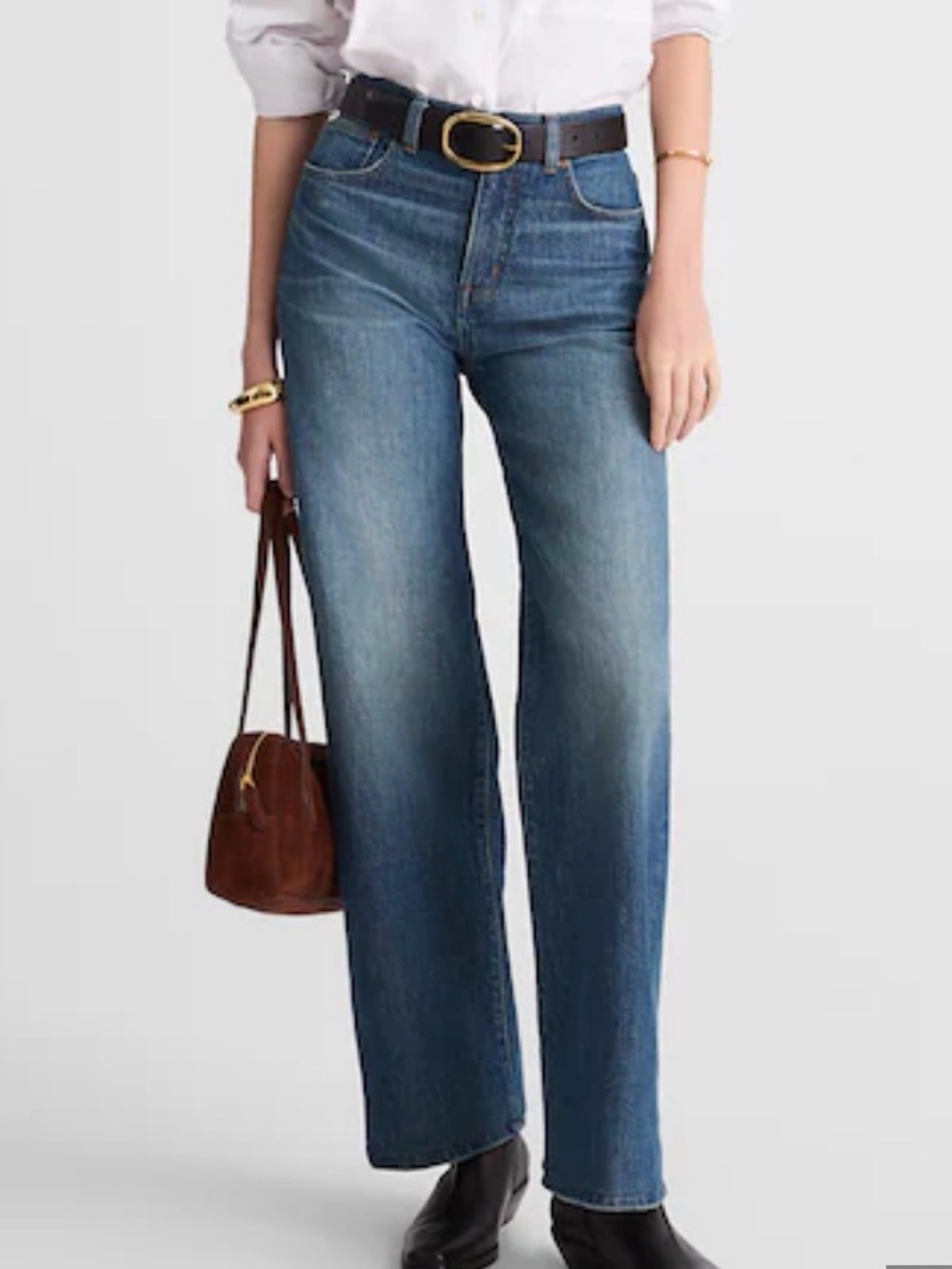 Madewell The Perfect Vintage Wide-Leg Jean Womens size 27 EUC